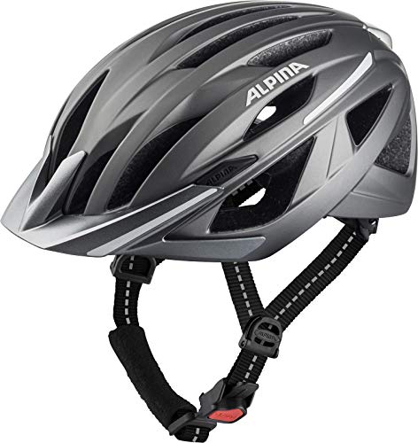 Alpina Haga Casco de Ciclismo, Unisex-Adult, darksilver Matt, 58-63