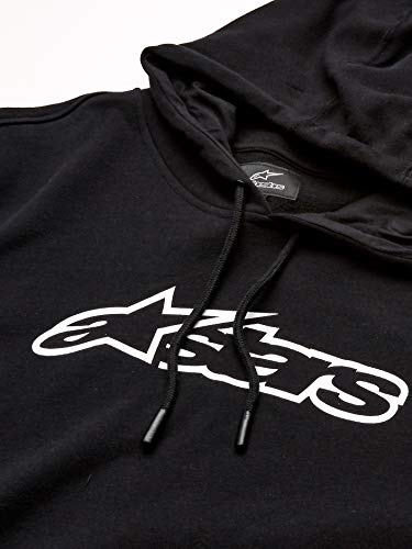 Alpinestar Blaze Fleece Pull zippé Coupe Moderne Avec Logo imprimé, Hombre, Black/White, M