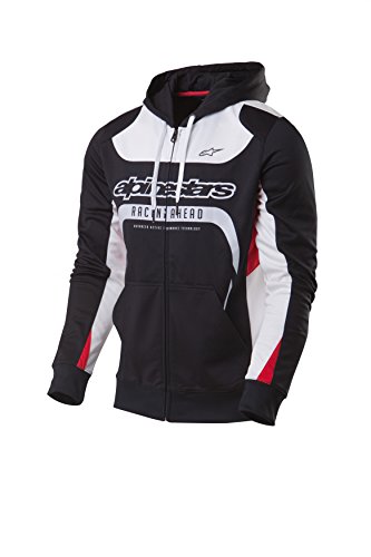 Alpinestar Session Fleece Cremallera suéter Moderno Corte Motor Deporte inspiración, Hombre, Black, XXL