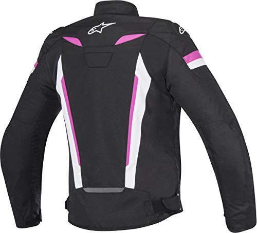 Alpinestars Chaqueta moto Stella T-gp Plus R V2 Jacket Black White Fuchsia, Negro/Blanco/Fuchsia, S (33105171239)