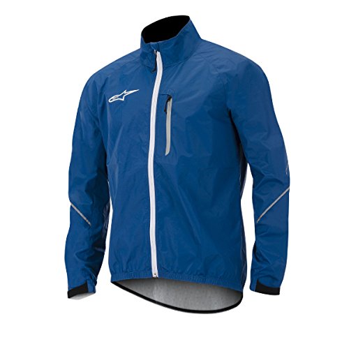 Alpinestars Descender Chaqueta de ciclismo para hombre, color gris, Hombre, color azul marino / blanco, tamaño large