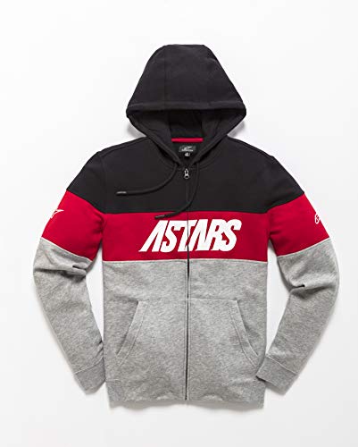 Alpinestars Hombre Grupo Sudadera con Capucha Not Applicable, Negro/Grigio Anthracite, L