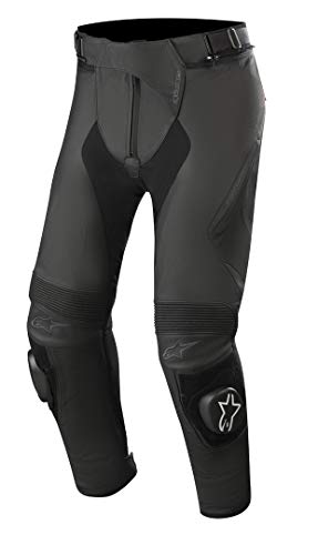 Alpinestars Missile v2 - Pantalones de Piel Largos, Talla 46, Color Negro