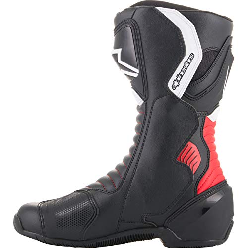 Alpinestars Smx-6 V2 - Botas de motociclista, talla 43, color negro y rojo