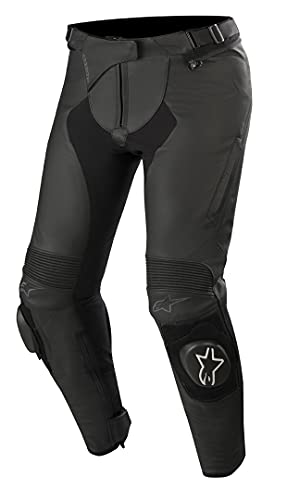 Alpinestars Stella Missile v2 - Pantalones de cuero para mujer, color negro, talla 42