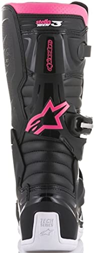 Alpinestars Stella Tech 3 - Botas de motocross para mujer (talla 39), color negro