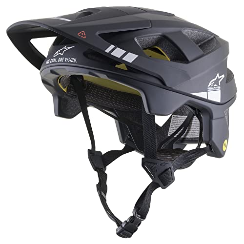 Alpinestars Vector Tech A1 Helmet Cascos, Unisex, Negro Mate/Light Gr, L