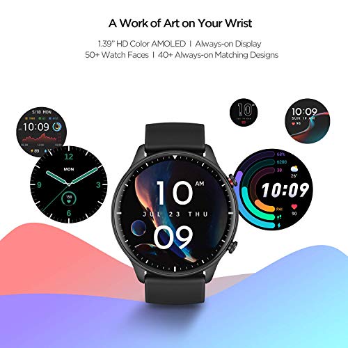 Amazfit GTR 2 Smartwatch Reloj Inteligente Fitness 12 Modos Deportivos 5 ATM Alexa Asistentes de Voz 3GB Almacenamiento de Música Llamadas telefónicas Bluetooth Aluminium