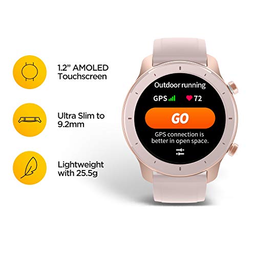 Amazfit GTR A1910 42 Cherry Bl - Smartwatch (42 mm), color rosa