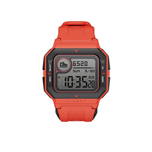 Amazfit Neo Smart Watch Reloj Inteligente 28 Días Batería 5 ATM Sensor Seguimiento Biológico Frecuencia Cardíaca iOS & Android Rojo