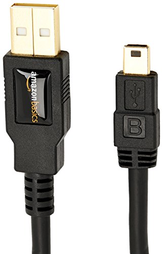 Amazon Basics - Cable USB 2.0 de tipo A a tipo B mini (1,8 m)