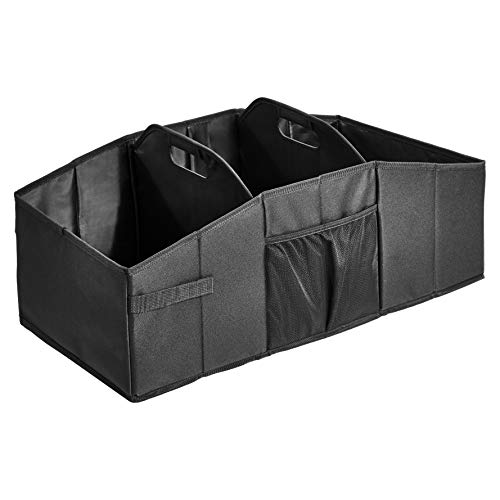 Amazon Basics - Organizador de maletero para coches, todocaminos y camiones - Negro