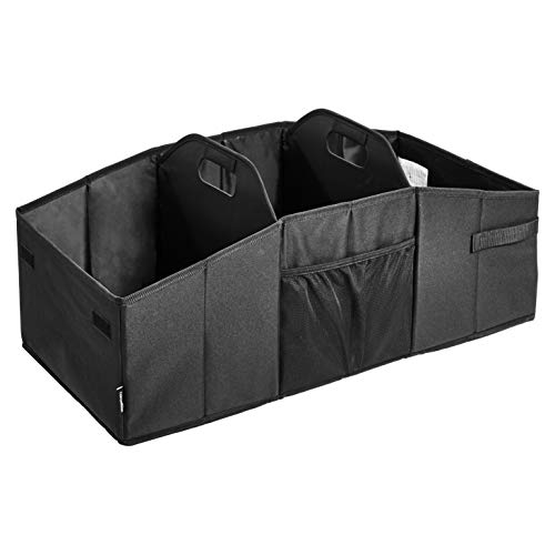 Amazon Basics - Organizador de maletero para coches, todocaminos y camiones - Negro