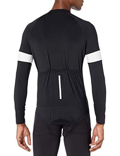 Amazon Essentials Long-Sleeve Cycling Jersey Camisa, Negro, M