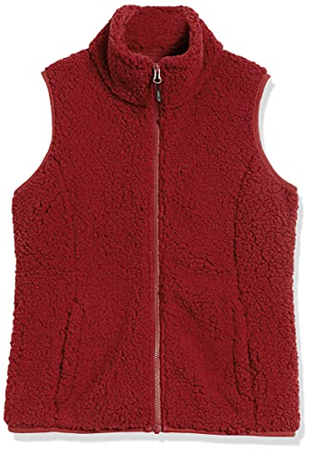 Amazon Essentials Polar Fleece Lined Sherpa Vest Chaqueta de Forro, Rojo Frambuesa, S