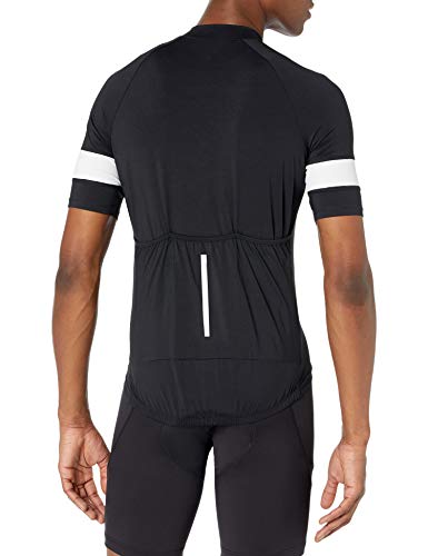 Amazon Essentials Short-Sleeve Cycling Jersey Camisa, Negro, S