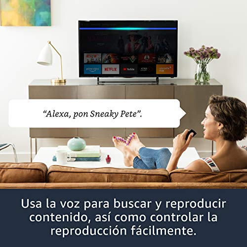 Amazon Fire TV Stick 4K Ultra HD reacondicionado certificado con mando por voz Alexa de última generación | Reproductor de contenido multimedia en streaming