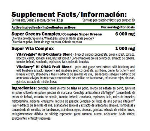 AMIX - Complemento Alimenticio - GreenDay Super Greens Smooth Drink - 360 Gr - Prepara tu Smoothie - Ayuda a Controlar el Peso - Aporte de Energía - Batidos Verdes - Suplemento Alimenticio Vegetal