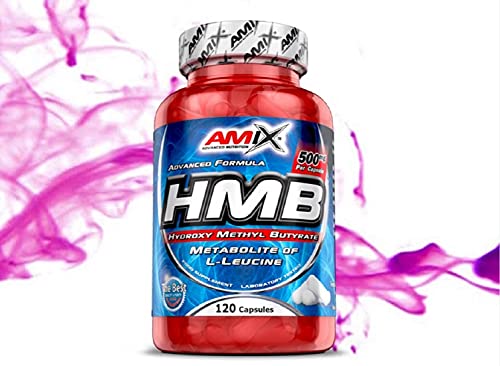 AMIX - Complemento Alimenticio - HMB - 120 Cápsulas - Calidad Farmacéutica - Incrementa la Fuerza - Previene el Catabolismo Muscular - Ideal Suplemento Alimenticio para Deportistas