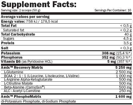 AMIX ISOLYN RECOVERY (800 GRS) - LIMON