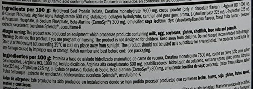 Amix - Monster Beef Protein - Suplemento Alimenticio - Mejora del Rendimiento - Proteína de Suero - Glutamina en Polvo - Nutrición - Proteína de Ternera - Sabor Vainilla - Bote de 1 Kg