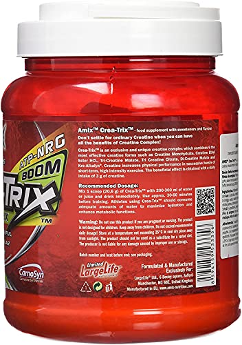 AMIX Nutrition, Crea-Trix, 10 Diferentes Tipos de Creatina en Uno, Contenido 824 g, Mayor Poder de Asimilación y Mejor Solubilidad, Suplemento para Aumentar la Masa Muscular