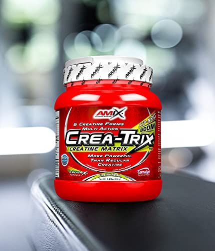 AMIX Nutrition, Crea-Trix, 10 Diferentes Tipos de Creatina en Uno, Contenido 824 g, Mayor Poder de Asimilación y Mejor Solubilidad, Suplemento para Aumentar la Masa Muscular