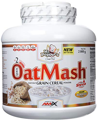 AMIX - Suplemento Alimenticio - OatMash en Formato de 2 kilos - Gran Aporte Nutritivo y Saciante - Mejora el Rendimiento Deportivo - Sabor a Doble Chocolate