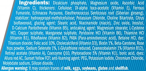 AMIX - Vitaminas para el Cansancio - Performance VitaMax Multivitamin - 60 Tabletas - Contiene Vitaminas y Minerales - Ideal para Deportistas de Resistencia - Complejo Vitamínico Completo