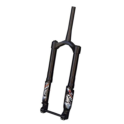 Amortiguador de Aire Horquilla de Bicicleta de 26"Pulgadas Horquilla Invertida de Bicicleta MTB Tubo cónico Carrera de 1-1/2" 150 mm Eje pasante 15 mm, Duradero