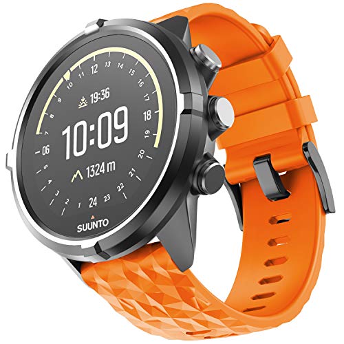 ANBEST 24mm Silicona Suave Pulseras de Repuesto Correa para Suunto 9/Suunto 7, Compatible con Suunto 9 Baro/Suunto Spartan Sport Wrist HR/Suunto D5 Smart Watch