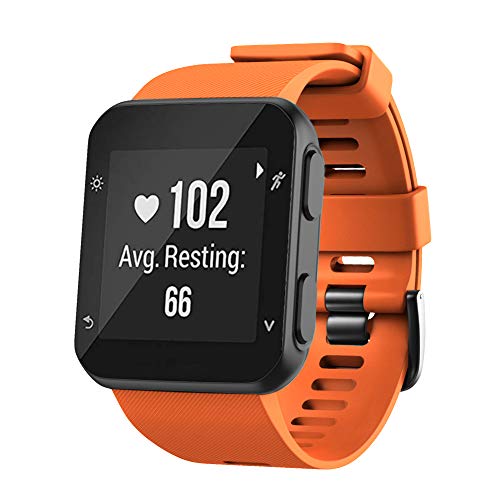 ANBEST Pulsera de Silicona Compatible con Garmin Forerunner 35 Correa, Pulsera deportiva Reemplazable Adecuado para Forerunner 35/Approach S10 Smart Watch(Naranja)