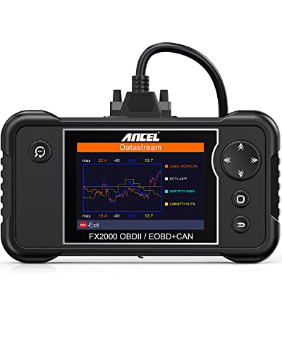 ANCEL FX2000 Escáner OBD2 Auto Multimarca 4 Sistemas Diagnóstico automático Motor/ABS/SRS (Airbag) /Caja de Cambios Automática en Español
