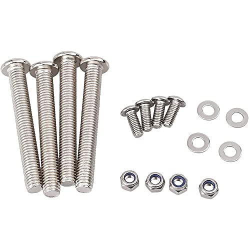 ANCLLO Soporte lateral universal de acero inoxidable para alforja de motocicleta, compatible con soportes de montaje