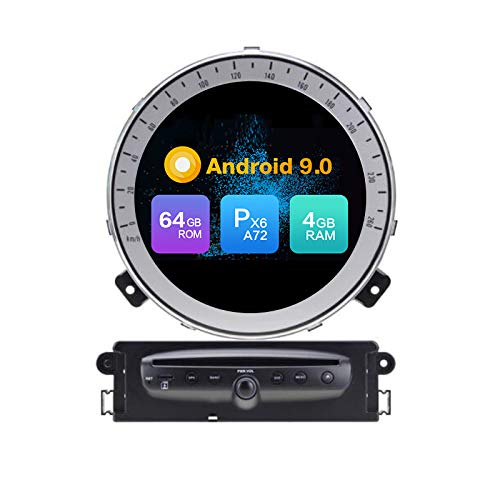 Android 10 PX6 Corteza A72 Ram 4G 64G ROM Autorradio GPS Navegación Radio porBMW Mini Cooper R56 (2006-2013)