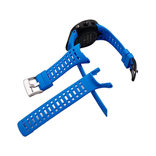 Anjuley - Correa de silicona flexible de repuesto para Suunto Ambit 1/2 / 2S / 2R / 3 Sport / 3 carreras / 3 Peak accesorios de pulsera inteligente, color azul