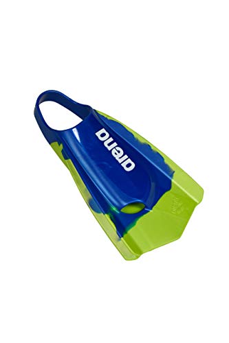 ARENA Aletas Piscina POWERFIN Pro Fed, Adultos Unisex, Navy/Fluo Green (Multicolor), 44/45