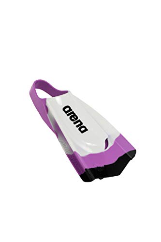 ARENA Aletas Piscina POWERFIN Pro Fed Black, Adultos Unisex, White Purple (Multicolor), 42/43