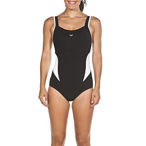 Arena Badeanzug Bodylift Makimurax C-Cup Bañador, Mujer, Blanco/Negro, 40