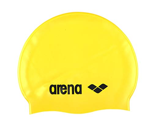 ARENA Classic Silicone Gorro, Unisex Adulto, Yellow-Black, Talla Única