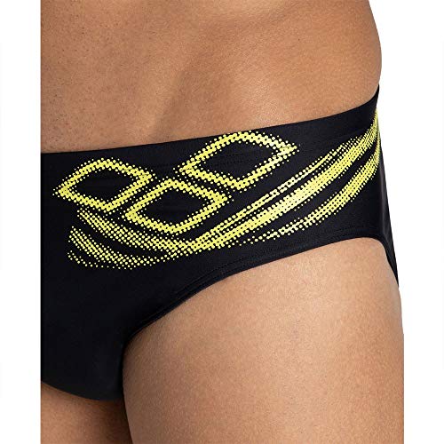 ARENA M Spirit Brief - Bañador Slip para Hombre, Color Black/Soft Green, Talla 105