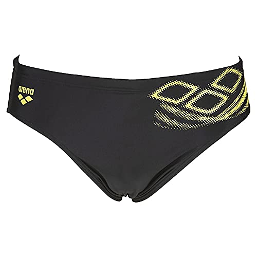 ARENA M Spirit Brief - Bañador Slip para Hombre, Color Black/Soft Green, Talla 85, 30