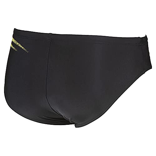 ARENA M Spirit Brief - Bañador Slip para Hombre, Color Black/Soft Green, Talla 85, 30