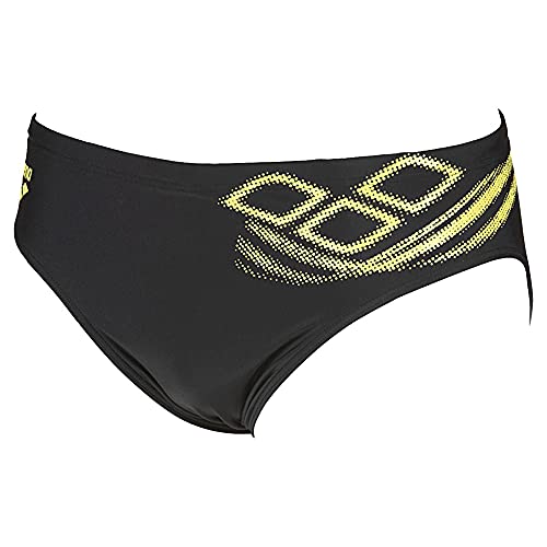 ARENA M Spirit Brief - Bañador Slip para Hombre, Color Black/Soft Green, Talla 85, 30