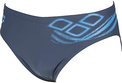 ARENA M Spirit Brief - Bañador Slip para Hombre, Color Shark/Turquoise, Talla 100