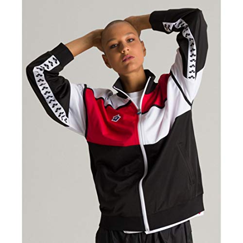 ARENA Panel Jacket Team, Unisex Adulto, Black/White/Red, M