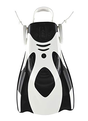 ARENA Powerfin fit para esnórquel, Adultos Unisex, White-Black, L