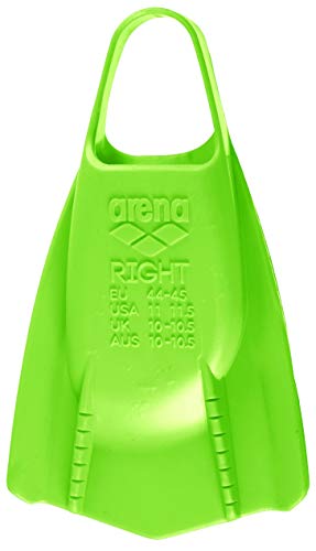 Arena Powerfin Pro - Aletas de entrenamiento para natación, color Acid Lime, tamaño 11 - 11.5