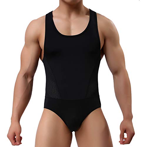 Arjen Kroos Body para Hombre Bodysuit Deportiva Leotardo Ropa Interior Sexy Deportivo de Hombre para Gimnasia Danza Bañador Bodies Elásticos