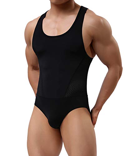 Arjen Kroos Body para Hombre Bodysuit Deportiva Leotardo Ropa Interior Sexy Deportivo de Hombre para Gimnasia Danza Bañador Bodies Elásticos